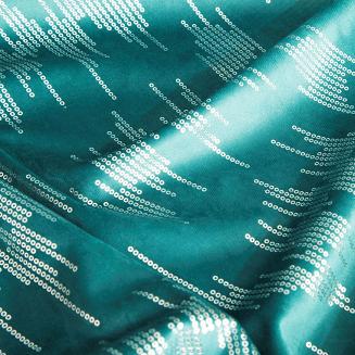 Zasłona gotowa na przelotkach CHILL 140x250 Eurofirany turkusowy/srebrny