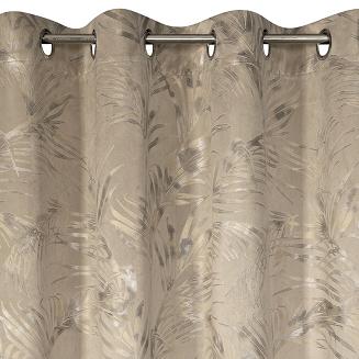 Zasłona gotowa na przelotkach DEBRA Eurofirany beżowy