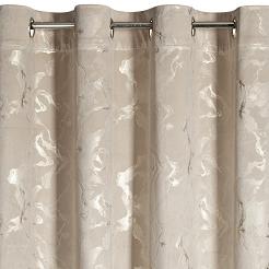 Zasłona gotowa na przelotkach RAJA 140x250 Eurofirany beżowy