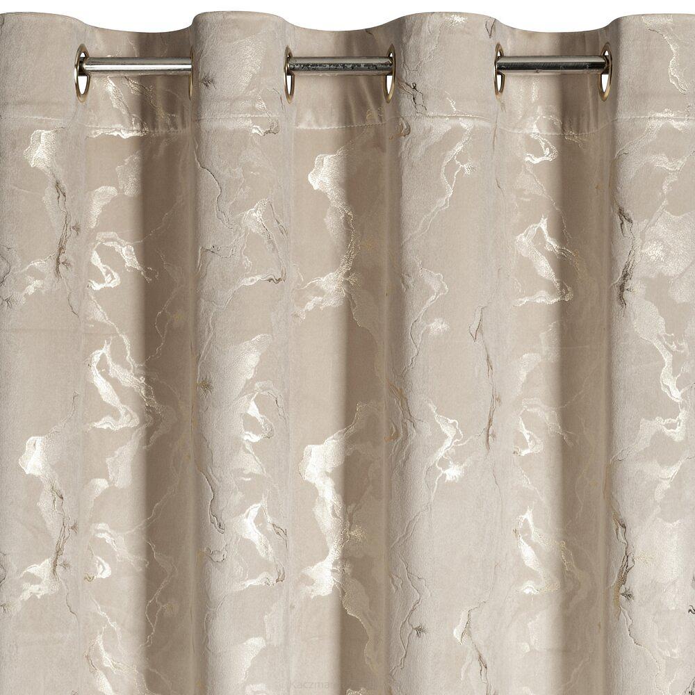 Zasłona gotowa na przelotkach RAJA 140x250 Eurofirany beżowy