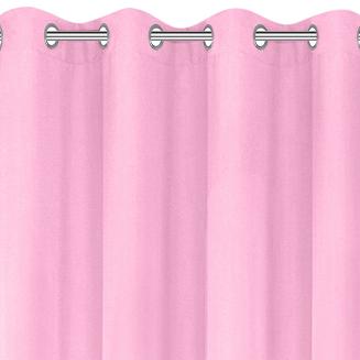 Zasłona gotowa na przelotkach RITA 140x250 Eurofirany jasnoróżowa