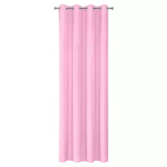 Zasłona gotowa na przelotkach RITA 140x250 Eurofirany jasnoróżowa