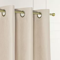 Zasłona gotowa na przelotkach EFE 140x260 półzaciemniająca jasny ciepły beżowy