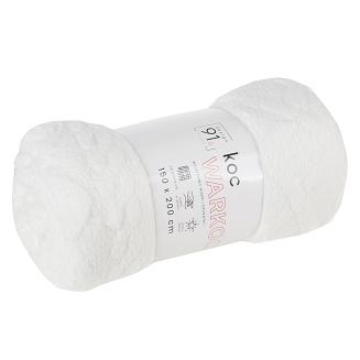 Koc narzuta WARKOCZ 150x200 Design91 biały