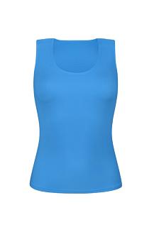 Koszulka damska na szerokich ramiączkach bokserka IVA ciemnoturkusowa