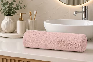 Ręcznik bawełniany MILANO 50x90 pudrowy