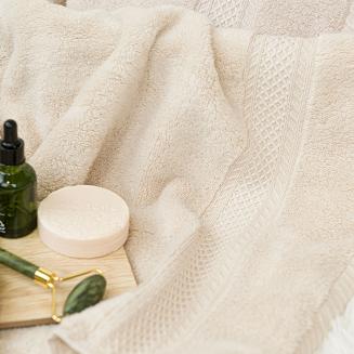 Ręcznik bawełniany RODOS 50x90 ciemnokremowy