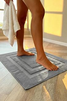 Dywanik łazienkowy bawełniany Ravo 50x70 szary