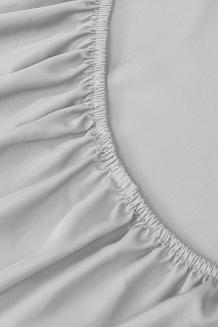 Prześcieradło bambusowe z gumką 160x200 szare