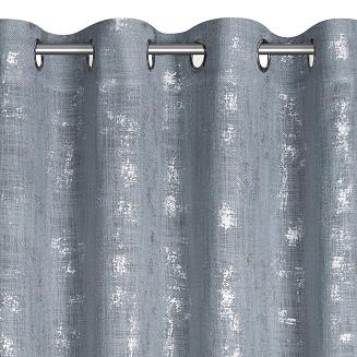 Zasłona gotowa na przelotkach SOLANA 140x250 Eurofirany niebieski