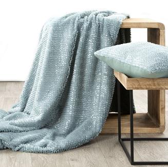 Koc narzuta HAVANA 220x240 Design91 miętowy/srebrny