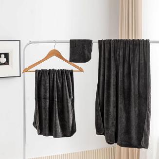 Ręcznik szybkoschnący z mikrofibry ACTIV 80x180 czarny