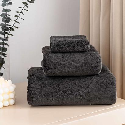 Ręcznik szybkoschnący z mikrofibry ACTIV 80x180 czarny