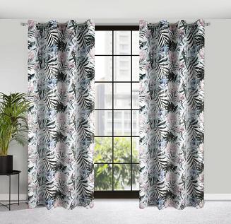 Zasłona gotowa na przelotkach MALIBU 140x250 Eurofirany biały