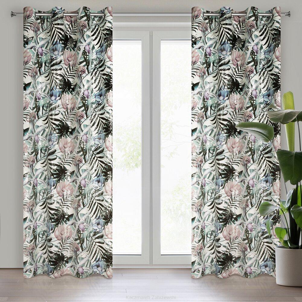 Zasłona gotowa na przelotkach MALIBU 140x250 Eurofirany biały