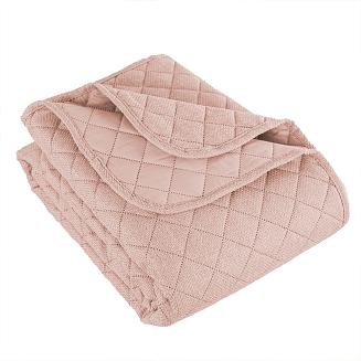 Narzuta dekoracyjna MOLLY 220x240cm pikowana strukuralna pudrowy róż