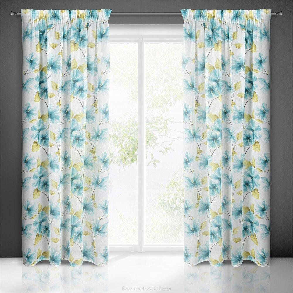 Firana gotowa na taśmie SOFIA 140x270 Eurofirany biały