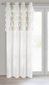 Zasłona gotowa na przelotkach AURA 140x250 Eurofirany biały