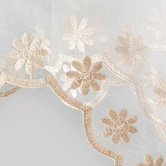 Firana gotowa na taśmie WIKTORIA 400x160 Eurofirany biały/złoty