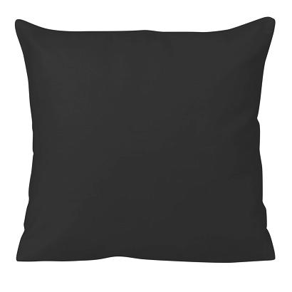 Poszewka satyna bawełniana 40x40 jednobarwna czarna