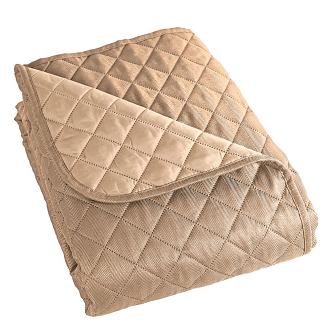 Narzuta dekoracyjna JODEŁKA 170x210 pikowana ciemnobeżowa