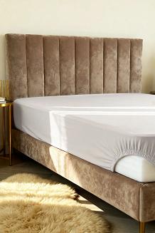 Prześcieradło wodoodporne nieprzemakalne jeresy z gumką Aquasafe 120x200 szare