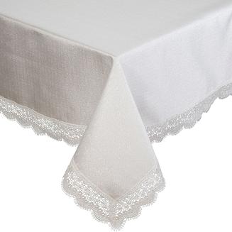 Obrus dekoracyjny JULIE 140x220 Eurofirany ecru