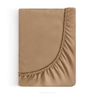 Prześcieradło satynowe z gumką NOVA3 220x200 Eurofirany ceglasty