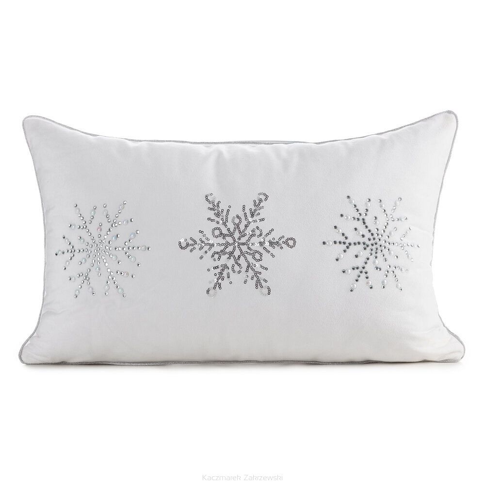 Poszewka dekoracyjna świąteczna 30x50 Eurofirany biały