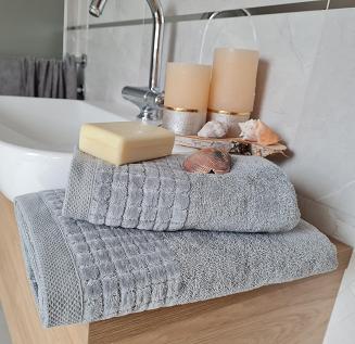 Ręcznik kąpielowy Larisa 50x100 stalowy