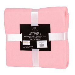 Koc narzuta na łóżko MILUTEK II 150x200 jednobarwny różowy