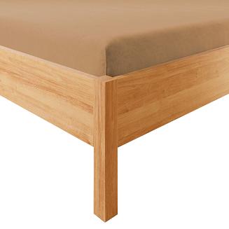 Prześcieradło jersey z gumką 120x200 DREAMY PREMIUM jasnobrązowe