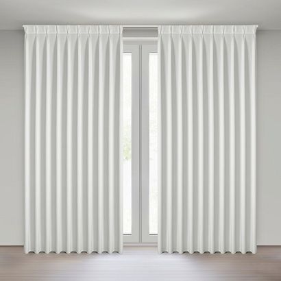 Zasłona gotowa z systemem flex MELANIE 125x270 Eurofirany biała