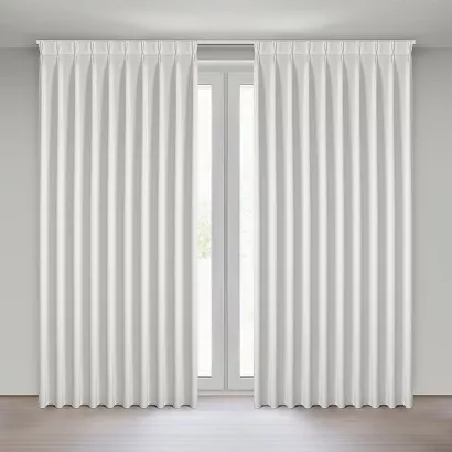 Zasłona gotowa z systemem flex MELANIE 125x270 Eurofirany biała