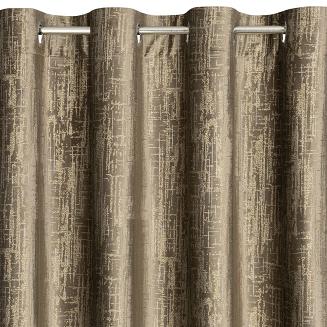 Zasłona gotowa na przelotkach MARSALA 140x250 Eurofirany brązowy/szampański