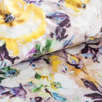 Pościel satynowa 200x220 Eurofirany żółty