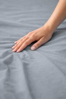 Prześcieradło bawełniane bez gumki 140x200 noris popielate