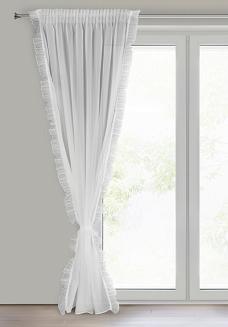 Firana gotowa na taśmie KAREN 140x270 Eurofirany biały