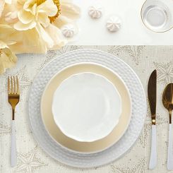 Obrus świąteczny WINTER 30x40 Eurofirany kremowy