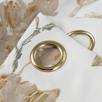 Zasłona gotowa na przelotkach NELIA 140x250 Eurofirany beżowy