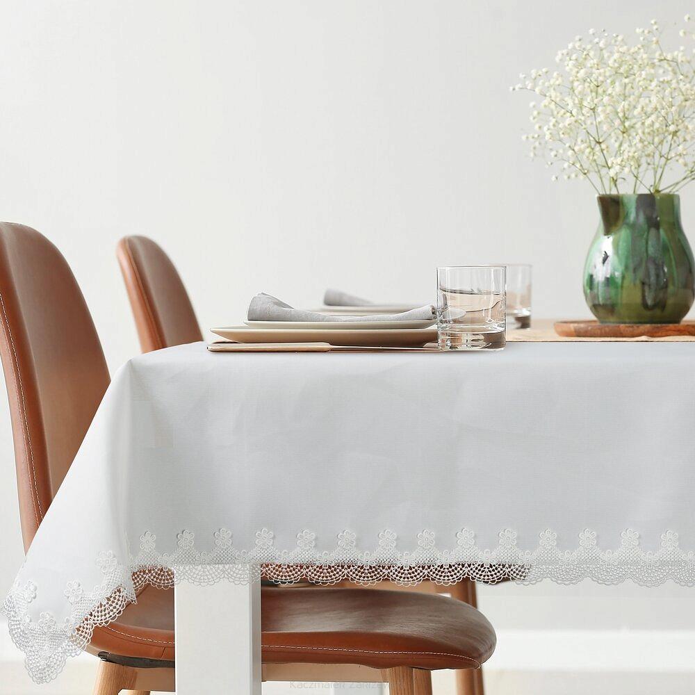 Obrus dekoracyjny RITA 145x300 Eurofirany biały