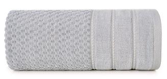 Ręcznik bawełniany ADORE 50x90 Eurofirany srebrny o ryżowej strukturze