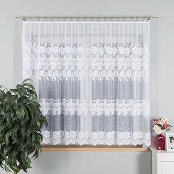 Firanka żakardowa gotowa na żabki OKSANA 300x160 biała