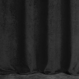 Zasłona gotowa na przelotkach ELIZA 140x250 Eurofirany czarny