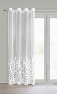 Firana gotowa na przelotkach TALINA 140x250 Eurofirany biały