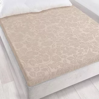 Prześcieradło frotte bez gumki Tulipan 150x205 ZWOLTEX sepia GRUBE