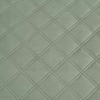 Narzuta dekoracyjna RUFFY 140x200 pikowana z falbanką szałwiowa