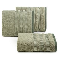 Ręcznik bawełniany NASTIA 50x90 Eurofirany oliwkowy
