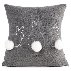 Poszewka dekoracyjna WIOSNA 45x45 Eurofirany stalowy