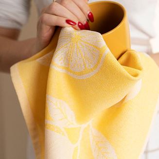 Ścierka kuchenna bawełna egipska CYTRYNKA 50x70 żółta